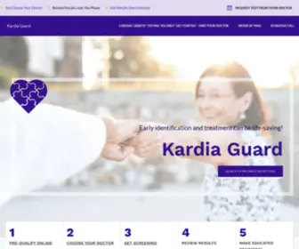 Kardiaguard.com(Cardiac Genetic Testing) Screenshot