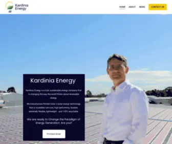 Kardiniaenergy.com(Changing the Paradigm of Energy Generation. Our mission) Screenshot