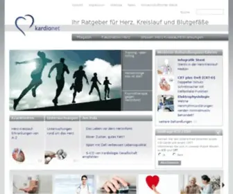 Kardionet.de(Herz und Kreislauf im Internet) Screenshot
