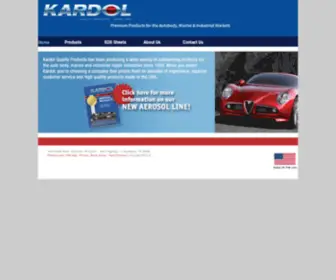 Kardol.com(Kardol Quality Products) Screenshot