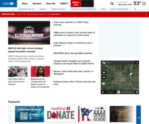 Kare11.org(Minneapolis and St) Screenshot