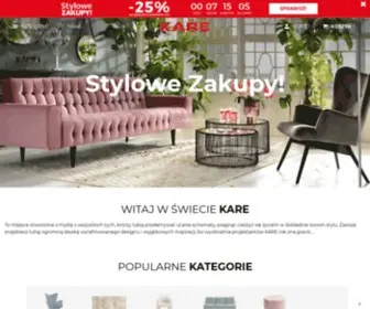 Kare24.pl(Kare24 internetowy sklep meblowy) Screenshot