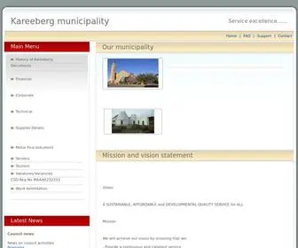 Kareeberg.co.za(Kareeberg Municipality) Screenshot