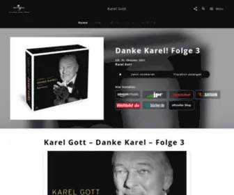 Karel-Gott.de(Karel Gott) Screenshot