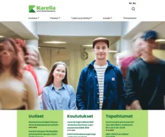 Karelia.fi(Karelia-ammattikorkeakoulu) Screenshot