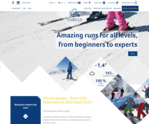 Karellis.com(Station ski Savoie) Screenshot