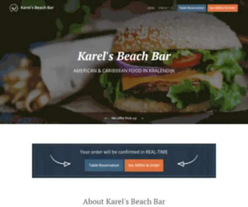 Karelsbeachbar.com(Order Online for Takeaway or Book a Table. Here at Karel's Beach Bar) Screenshot