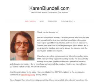 Karenblundell.com(Karen Blundell) Screenshot