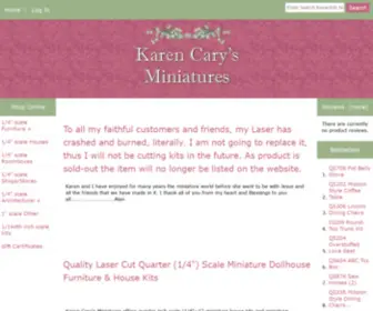 Karencary.com(Karen Cary's Miniatures) Screenshot