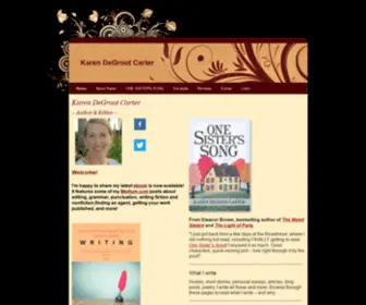 Karendegrootcarter.com(Karen DeGroot Carter) Screenshot