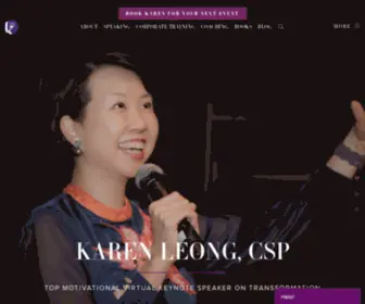 Karenleong.com(Global Transformation Thought Leader) Screenshot