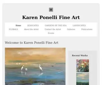 Karenponelli.com(Karen ponelli Fine Art) Screenshot