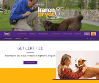 Karenpryoracademy.com(Become A Professional Dog Trainer Courses) Screenshot