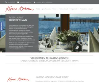 Karens-Koekken.dk(Restaurant Karens Køkken på Ebeltoft Havn ✪✪✪✪✪✪ │ Vores hjerte banker for) Screenshot