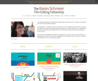 Karenschmeer.com(The Karen Schmeer Film Editing Fellowship) Screenshot