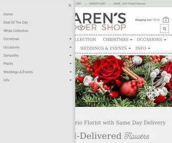 Karensflowershop.ca(Karen's Flower Shop) Screenshot