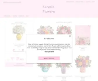 Karensflowersmesa.com(Mesa Florist) Screenshot
