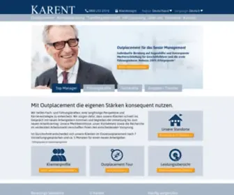 Karent.de(Outplacement, Outplacementberatung und Transfergesellschaften) Screenshot