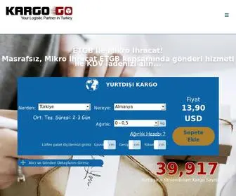 Kargogo.com(YURTDIŞI GÖNDERİ Yurtdışı Kargo) Screenshot