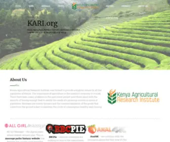 Kari.org(Kenya Agricultural Research Institute) Screenshot