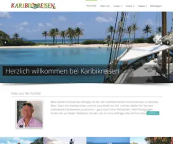 Karibikreisen.com(Willkommen in der Karibik) Screenshot
