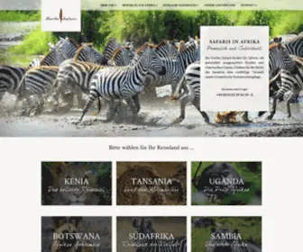 Karibu-Safaris.de(Individuelle Safaris in Afrika) Screenshot