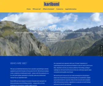 Karibuni.co.uk(Adventure & activity weekends in France & the UK) Screenshot