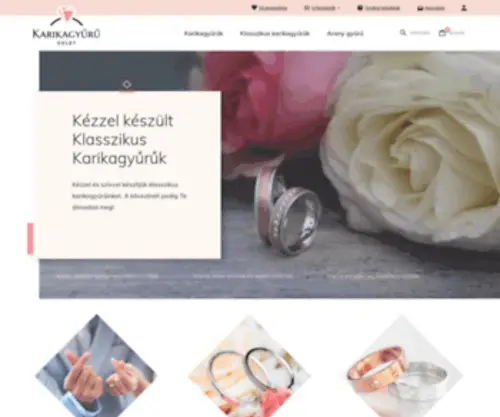 Karikagyuruwebshop.hu(Karikagyűrű) Screenshot