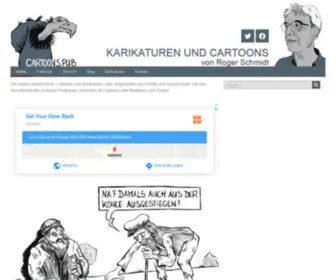 Karikatur-Cartoon.de(Karikaturen und Cartoons von Roger Schmidt) Screenshot