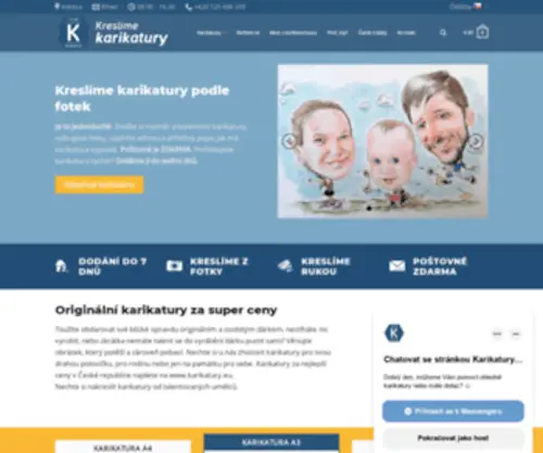 Karikatury.eu(Karikatura na zakázku) Screenshot