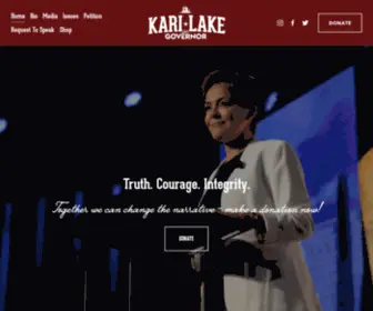 Karilake.com(Kari Lake for Governor) Screenshot