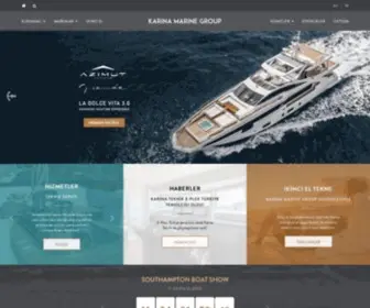 Karina.com.tr(Karina Marine Group) Screenshot