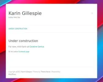 Karingillespie.net(Author Web Site) Screenshot