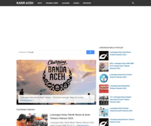Kariraceh.com(Lowongan Kerja Aceh Terbaru 2015) Screenshot