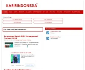 Karirindonesia.com(Berbagi informasi lowongan kerja) Screenshot