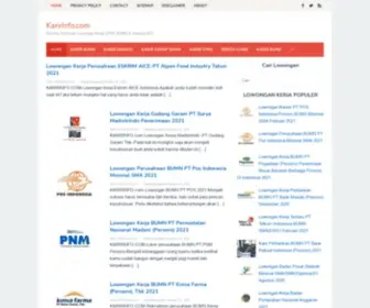 Karirinfo.com(Sumber Informasi Lowongan Kerja CPNS BUMN & Swasta 2021) Screenshot