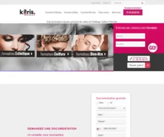 Karis-Formations.com(Formation Esthetique) Screenshot