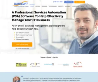 Karisoft.com(Account management software) Screenshot