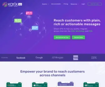 Karix.io(Unified API for WhatsApp Business) Screenshot