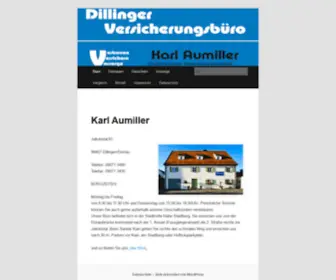 Karl-Aumiller.de(Dillinger Versicherungsmakler) Screenshot