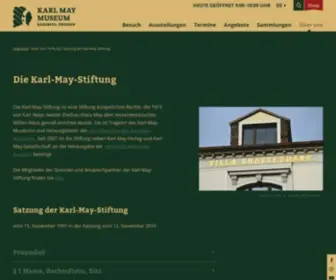 Karl-MAY-Stiftung.de(Satzung der Karl) Screenshot