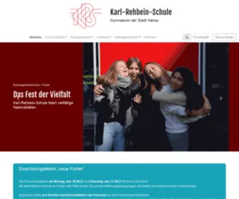 Karl-Rehbein-GYmnasium.de(Die ist die neue Homepage des Karl) Screenshot