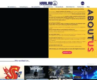 Karlab.fr(3d characters modeling rig facial supervision) Screenshot