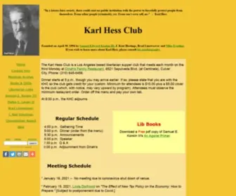 Karlhessclub.org(Karl Hess Club) Screenshot