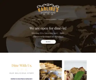 Karlinesrestaurant.com(Redding, CA) Screenshot