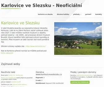 Karloviceveslezsku.cz(Neoficiální) Screenshot