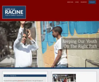 Karlracine.com(Karl Racine for Attorney General) Screenshot