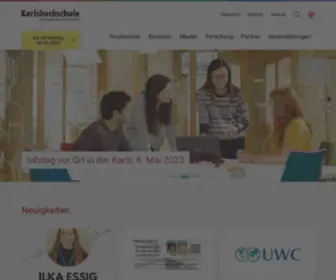 Karlshochschule.de(Karlshochschule International University) Screenshot