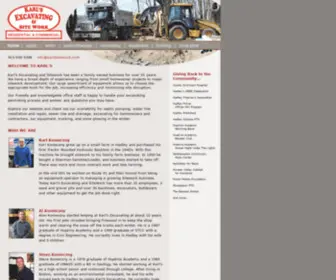 Karlssitework.com(Karls Excavating) Screenshot