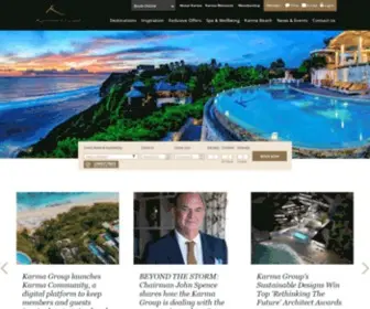 Karmagroup.com(Luxury Travel) Screenshot